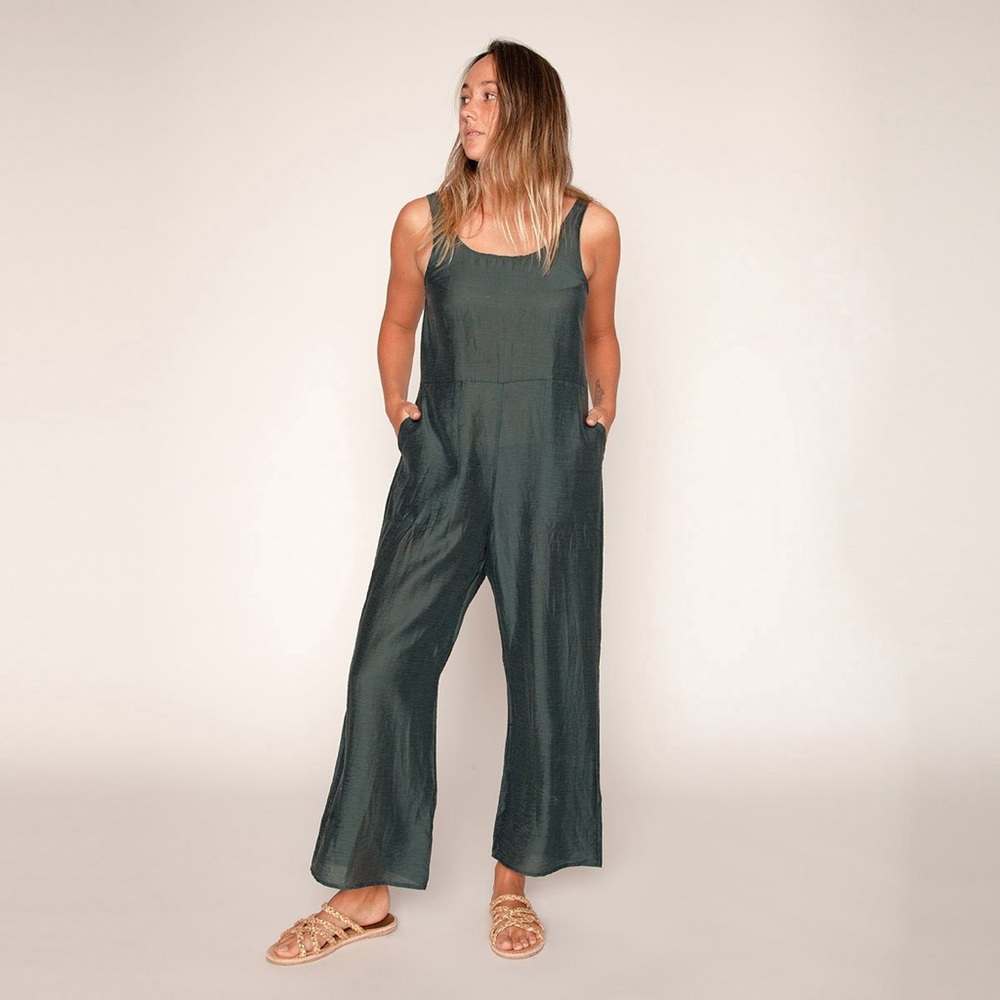 Seea Billie Jumpsuit in Jade size S